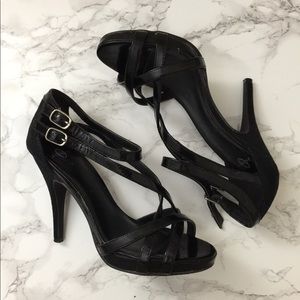 Joey Black Strappy Heels